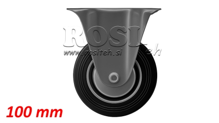 RUEDA 100mm CON BASE FIJA