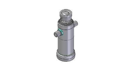 4032S -TELESCOPISK CYLINDER STANDARD/KUGLE 3 TRIN SLAG 788 DIAMETER 124