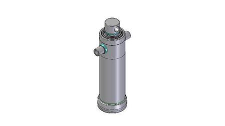 4039F -TELESCOPIC ZYLINDER STANDARD/LOCH 3 STUFEN HUB 2093 DURCHMESSER 152