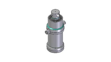 4082F -TELESCOPIC CYLINDER STANDARD/HOLE 4 STAGES TRAVEL 1470 DIAMETER 190