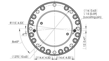 ROTATORE IDRAULICO CPR9-01 33000/9000 KG