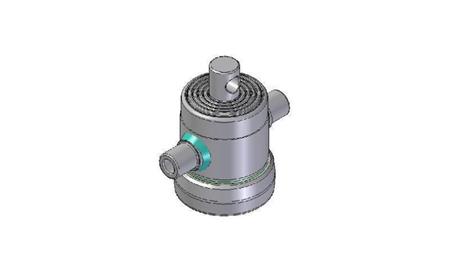6000F -TELESCOPISK SYLINDER STANDARD/HULL 6 TRINN SLAG 600 FI 124