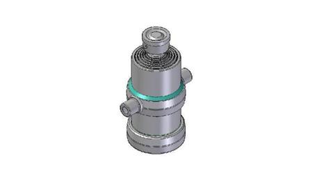 6020S -TELESCOPIC ZYLINDER STANDARD/KUGEL 6 STUFEN HUB 1465 DURCHMESSER 170