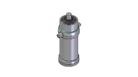 8025F - CILINDRO TELESCOPICO STANDARD/BUCO 8 STADI CORSO 3330 DIAMETRO 215