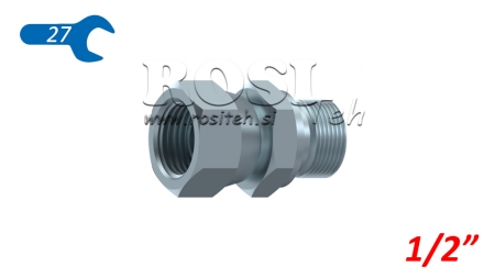 HYDRAULIC DOUBLE SCREW JACK SWIVEL NUT 1/2