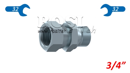 HYDRAULIC DOUBLE SCREW JACK SWIVEL NUT 3/4