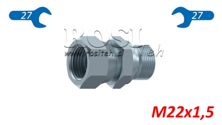 HYDRAULIC DOUBLE SCREW JACK SWIVEL NUT M22X1,5