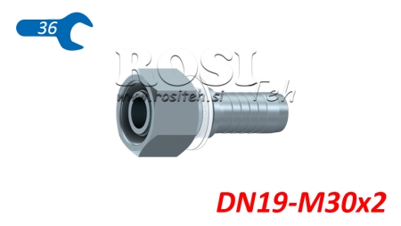 HIDRAVLIČNI PRIKLJUČEK DKOS 20 S ŽENSKI DN19-M30x2