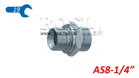 HYDRAULIC DOUBLE SCREW JACK SWIVEL AS8-BSP1/4