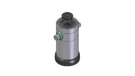 9055S -TELESCOPIC ZYLINDER STANDARD/KUGEL 9 STUFEN HUB 3532 DURCHMESSER 300