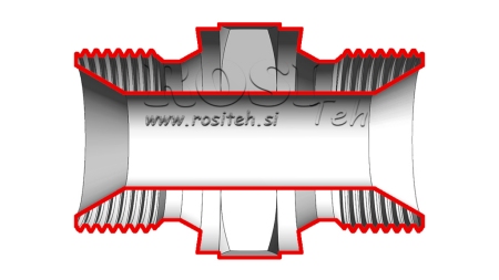 HYDRAULIC DOUBLE SCREW JACK BSP M12X1,5
