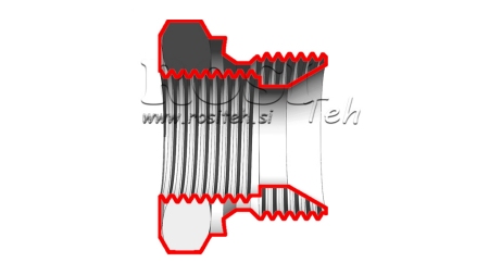 HYDRAULIC ADAPTER MALE-FEMALE 2- 1 1/2