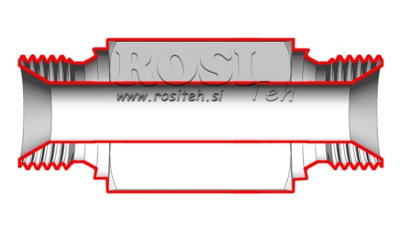 HYDRAULIC ADAPTER MALE-MALE 1/4