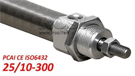 ΠΝΕΥΜΑΤΙΚΟΣ ΚΥΛΙΝΔΡΟΣ PCAI 25/10-300 CE ISO6432