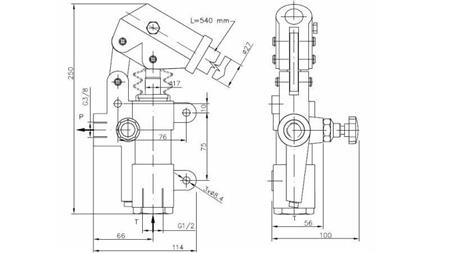RANKINIS PUMPAS 20CC -SD- SAVARANKIŠKAS VIENOS KRYPTIES - dimensijos