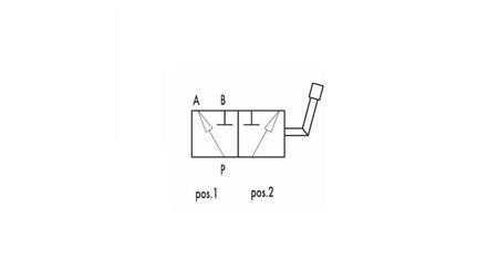 MANUAL 3-WAY VALVE RS3 1 1/4 - 350BAR - 180 lit - dimensions