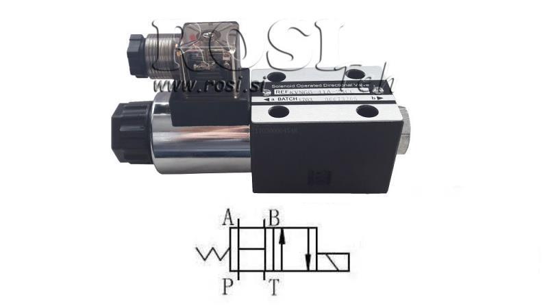 HIDRAULIKUS ELEKTROMÁGNESES SZELEP CETOP 3 12/24/230V 3B