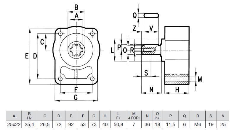BEARING FLANGE FOR PUMP group 1