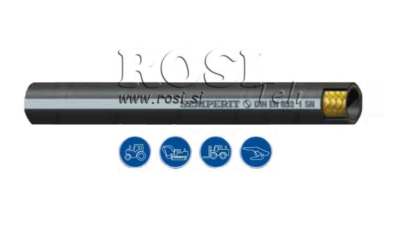 WĄŻ HYDRAULICZNY DN6 1SN (1/4) 255BAR