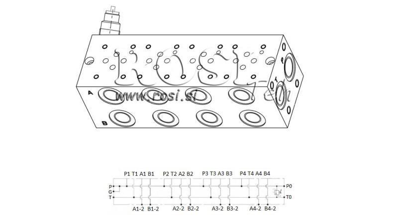 ΒΑΣΗ CETOP3 NG6 4M ΜΕ ΑΣΦΑΛΕΙΑ